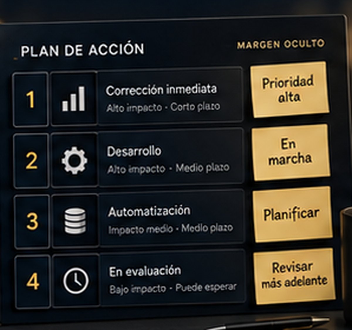 Prioridades y próximos pasos